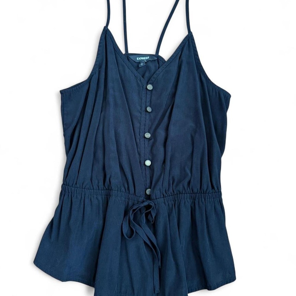 Vintage 2010s express black going out top summer